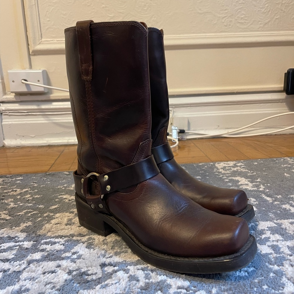 Vintage Durango Brown Leather Boots - Size 10